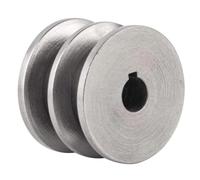 1pcs Outer Diameter: 60 mm Double Groove 2A Type Flat Cast Iron Electric Motor V-Belt Pulley(19 mm)