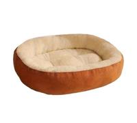 1pcs Oval Pet Bed, Plush & Thickened Cat Warm For Cats And Small Medium Dogs(M)