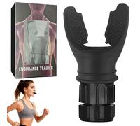 1Pcs Oxyfit Breathing Lung Trainer, Oxygen Flow Breath Trainer, Adjustable Lung Exerciser Device, Portable Breathing Exerciser Trainers for Improving Lungs Capacity, Respiratory Therapy (Black)