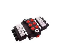 1pcs P40 Series 2/3 Spool Hydraulic Directional Control Valve Double Acting Suitable use for Pump Hydraulic Cylinder Motor(24V Z50 3 Link)