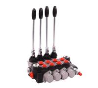 1pcs P40 Series 2/3 Spool Hydraulic Directional Control Valve Double Acting Suitable use for Pump Hydraulic Cylinder Motor(P40 4 Link)