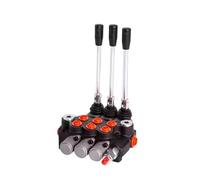 1pcs P40 Series 2/3 Spool Hydraulic Directional Control Valve Double Acting Suitable use for Pump Hydraulic Cylinder Motor(P40 3 Link)