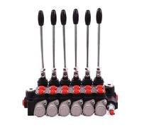 1pcs P40 Series 2/3 Spool Hydraulic Directional Control Valve Double Acting Suitable use for Pump Hydraulic Cylinder Motor(P40 6 Link)