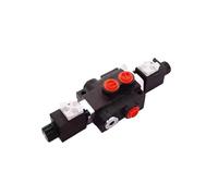 1pcs P40 Series 2/3 Spool Hydraulic Directional Control Valve Double Acting Suitable use for Pump Hydraulic Cylinder Motor(12V Z50 1 Link)
