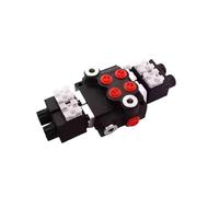 1pcs P40 Series 2/3 Spool Hydraulic Directional Control Valve Double Acting Suitable use for Pump Hydraulic Cylinder Motor(24V Z50 2 Link)