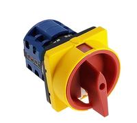 1pcs Padlock Rotary Cam ON-OFF Switch 20A and 25A OFF-ON 0-1 4 Poles Disconnect switch, isolator switch LW26GS CA10 48x48mm 64x64mm(LW26-20GS 04-2)