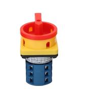 1pcs Padlock Rotary Cam Switch LW26GS-20/32/63A On-OFF Two Positions 48x48mm 64x64mm 1/2/3/4 Poles Silver Contact 440V Switch(32A 8Terminals)