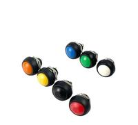 1Pcs PBS-33b 2Pin Switch 12mm 12V 1A Waterproof momentary Push button Switches since the reset Non-locking(1PCS Orange)