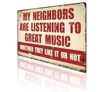 1PCS Personalised Bar Signs for Home Bar, Metal Sign, Pub Sign, Music Lovers Vintage Metal Signs, Man Cave Accessories For Home Pub, Gift for Music Lovers and Pubs Lovers, 20cm x 30cm