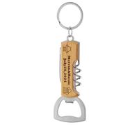1PCS Personalised Wooden Bottle Opener,Groomsmen Best Man Gifts for Wedding Bachelor Party,Engraved Gifts for Father, Grandfather, Bartender, Customised Patterns and Text.Multifunctional.