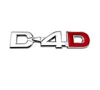 1Pcs Personalized 3D Car Stickers Metal D4D Car Stickers Badge Decoration Stickers Universal For Highlander (Red)