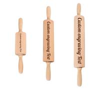 1PCS Personalized Beech Wood Rolling Pin, Custom Engraved Wooden Rolling Pins, Large and Small Sizes, for Professional Baking, Cookies, Pastries, Kitchen Gifts (29)