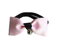 1Pcs Pet Bell Bow Tie Pretty Dog Bowknot Collar Choker Neck Decor Accessories For Kitten Puppy Pink Dependable Performance Durability and convenience