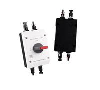 1pcs Photovoltaic Solar DC Isolation Switch Outdoor PV Solar Switch 4P 1000V 32A Rotating Handle IP66 Waterproof EKD7(EKD7-EL32R-MC4)