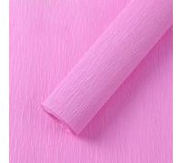 1Pcs Pink Crepe Paper, 25x250cm Crepe Paper Roll for DIY Crafts Flowers Making