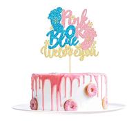 1Pcs Pink or Blue We Love You Cake Topper Winter Gender Reveal Cake Topper Snowflake Gender Reveal Cake Topper Decoration for Winter Baby Shower Decorations