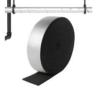 1PCS Pipe Insulation Foam Wrap,5cm X 10m Pipe Lagging Foam Foil Tape Insulation Tape, Self Adhesive Wrap Pipe Coverings Self Adhesive for Winter Freeze Protection,Noise Reduction &Cold Hot Water Pipes