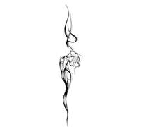 1pcs Pisces Spine Waterproof Temporary Tattoo Lasting 1-2 Weeks Realistic Semi-Permanent(TYPE A)