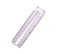1PCS Plastic 2.0mm-10.0mm Crochet Hook Measure Ruler,All in One Measure Ruler for Knitting Needles.Knitting Gauge Tools(Random Colors)