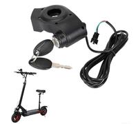 1pcs Plastic E-Bike Thumb Throttle with Keys, Electric Scooter Ignition Lock, LCD Display Digital Battery Voltage Power Switch Cable Accelerator Control Assembly for Electric Vehicle