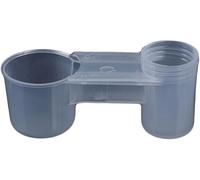 1pcs Plastic Pet Parrot Bird Drinker Feeder Water Hang Bowl Bottle Cup Poultry Automatic Water Bowl(White)