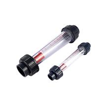 1pcs Plastic Tube Rotameter Flow Meter DN40 Inline 1-10 m³/h for Water Treatment Variable Area Flowmeter LZS-40 Series(LZS-40 0.6-6m3-h,Gluing Socket)