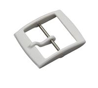 1pcs Plastic Watch Clasp Fit for Swatch Strap 16mm 19mm 20mm Colorful Watch Band Pin Buckle Women Wen Watch Button Accessories(White,Inside Size-20mm)