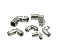 1PCS Pneumatic 1/8" 1/4" 3/8" 1/2" BSPT Male Elbow Nickel Plated Brass Push in Quick Connector Release Air Fitting Plumbing(10mm,3/8")