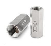 1Pcs Pneumatic Check Valve Control Valve Air Valve 1/8 1/4 3/8 1/2 3/4 Internal Threaded Brass Pneumatic one-Way Check Valve(CV15-1l2)