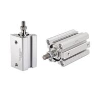 1pcs Pneumatic Compact Cylinder Male Thread SDA B Bore 20 25 32 40 50 63 80 100mm Stroke 5 10 20 25 30 40 45 50 100mm(Stroke 60mm -B,Bore 40mm)