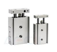 1PCS Pneumatic Cylinder TR Series Type Bore TR10/15/20 Double Rod Cylinder 10-100mm Stroke with Magnet Double Acting Cylinder(Stroke 90mm,Bore 32mm)