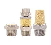 1pcs Pneumatic Exhaust Muffler Flat Head Throttle Muffler BSL/BESL/BSLM M5 1/8 "1/4" 3/8 "1/2" Noise Filter(BSLM-M5)