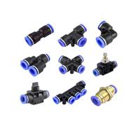 1PCS Pneumatic Fitting Pipe Connector Tube Air Quick Fittings Hose Plastic Connectors 4mm 6mm 8mm 10mm 12mm(12MM)
