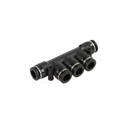 1Pcs Pneumatic Fittings Compressor Air Pipe Tube Hose Connector 4mm 6mm 8mm 10mm 12mm Quick Couplings PU PY PV(PK(Black),16mm)