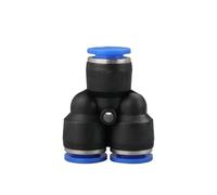 1pcs Pneumatic Fittings PY/PU/PV/PE/HVFF/SA Water Pipes and Pipe connectors Direct Thrust 4 to 12mm/ Plastic Hose Quick couplings(PY 1pcs,OD 10MM)