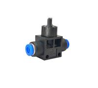 1PCS Pneumatic mini Ball Valve Quick Fitting 4mm 6mm 8mm 10mm 12mm Hose Air Compressor Water Gas Oil Shut Flow Control Connector(HVFF,10mm)