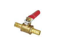 1PCS Pneumatic mini Ball Valve Quick Fitting 4mm 6mm 8mm 10mm 12mm Hose Air Compressor Water Gas Oil Shut Flow Control Connector(Barb Ball Valve,4mm)