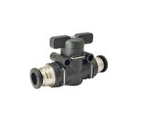 1PCS Pneumatic mini Ball Valve Quick Fitting 4mm 6mm 8mm 10mm 12mm Hose Air Compressor Water Gas Oil Shut Flow Control Connector(BUC,12mm)