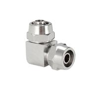 1pcs Pneumatic Quick Screwing Brass Hose Fitting T-Type L-Type Cross-Type Tube OD 4mm 6mm 8mm 10mm 12mm 14mm 16mm Pneumatic Fittings(Two Way,4mm)