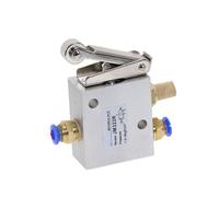 1PCS Pneumatic Valve Switch JM322R 2 Position 3 Way Female Thread 1/4" 12mm Roller Lever Air Mechanical Valve(12MM)