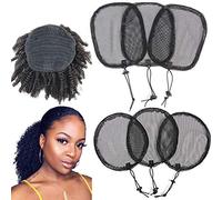 1Pcs Ponytail Hair Net For Making Ponytail With Adjustable Strap Weaving Wig Caps Poney Tail Wig Maker Round-S