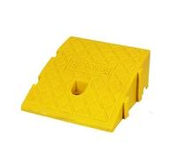 1pcs Portable Curb Ramp for Wheelchairs and Motorcycles - Non-Slip, High Load Capacity, 7cm to 19cm Rise Height(Yellow,25x27x9cm)