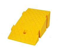 1pcs Portable Curb Ramp for Wheelchairs and Motorcycles - Non-Slip, High Load Capacity, 7cm to 19cm Rise Height(Yellow,25x40x16cm)
