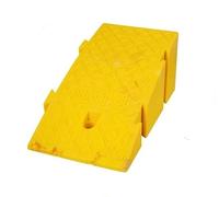1pcs Portable Curb Ramp for Wheelchairs and Motorcycles - Non-Slip, High Load Capacity, 7cm to 19cm Rise Height(Yellow,25x45x19cm)