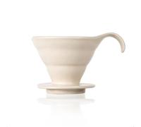 1pcs Pour Over Coffee Maker V60 Ceramic Pour Dripper Porcelain Reusable Portable Filter Origami Accories