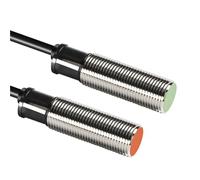 1pcs PR12-2DN PR12-2DP Inductive Proximity Sensor Switch M12 Flush PR12 Short Type 12-24V DC NPN PNP 2MM Metal Proximity Switch(PR12-2DN)