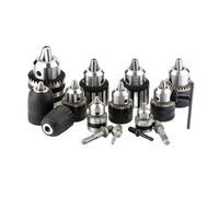 1pcs Precision Morse Cone MT2 MT3 MT4 B10 B12 B16 B18 Light Duty Key Drill Chuck 0.6-6mm 1.5-13mm 1-10mm Taper Arbor CNC Machine(Light B16 (1-13mm))