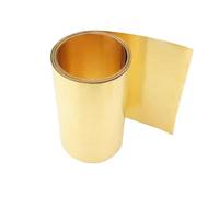 1pcs Premium H62 Brass Foil Sheet Roll - 0.1-0.4mm Thick, 200mm Width, 0.5m Length for Electronics, Crafts, and Construction(0.2mm)