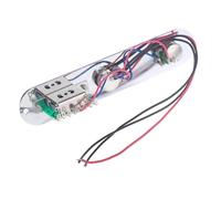 1pcs Prewired Loaded Control Plate 3 Way Converter Wiring Harness Knobs For FD/TL Electric Guitar(Chrome)