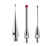 1pcs Probe Three Coordinate Measuring Needle Ruby Gauge Stainless Steel Rod M2M3M4 Flat Measurement